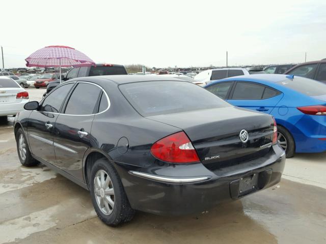 2G4WC582481211251 - 2008 BUICK LACROSSE C BLACK photo 3