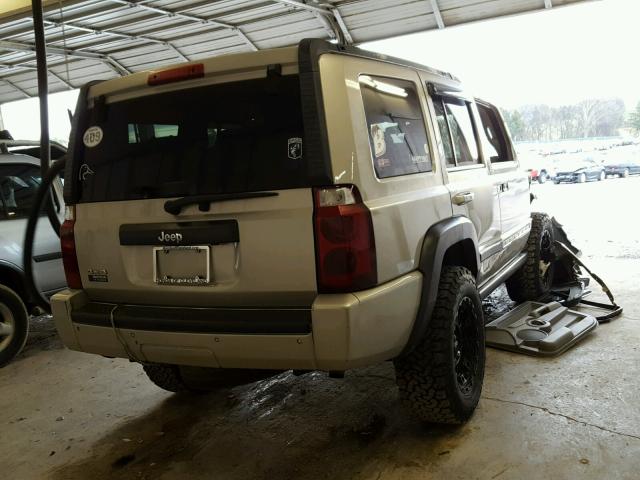 1J8HG48K07C598281 - 2007 JEEP COMMANDER BEIGE photo 4