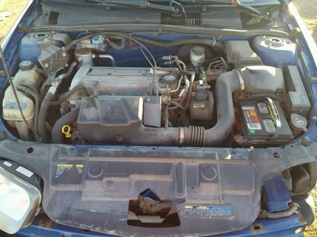 1G1JC52F157188318 - 2005 CHEVROLET CAVALIER BLUE photo 7