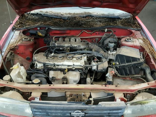 1N4EB32A7MC709090 - 1991 NISSAN SENTRA RED photo 7