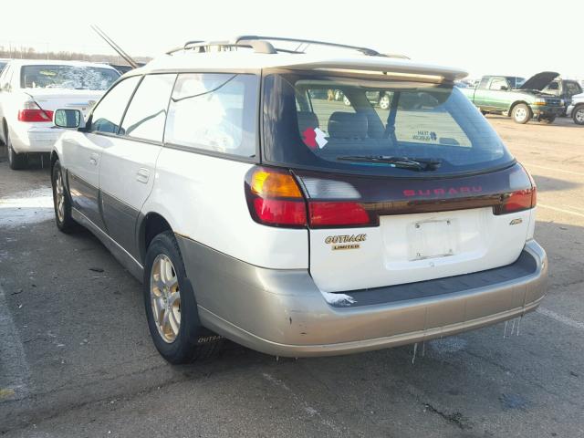 4S3BH686417669488 - 2001 SUBARU LEGACY OUT WHITE photo 3