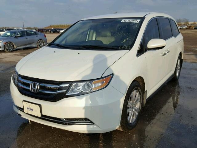 5FNRL5H37HB019376 - 2017 HONDA ODYSSEY SE WHITE photo 2