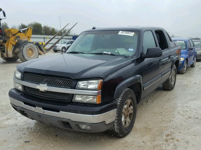 3GNEC13T93G259411 - 2003 CHEVROLET AVALANCHE BLACK photo 2