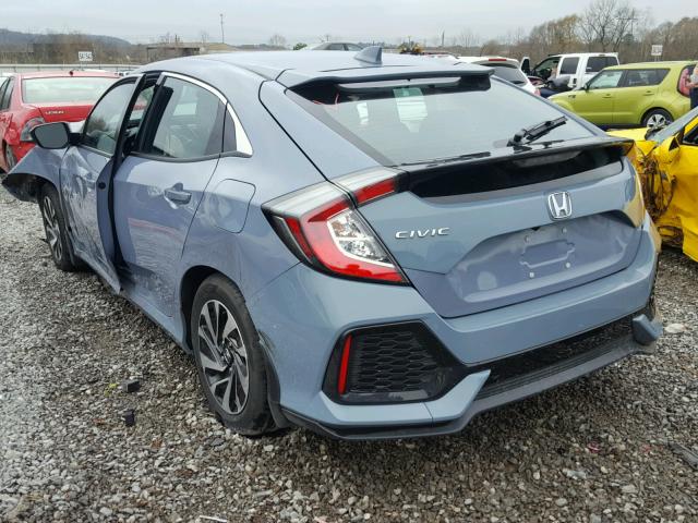 SHHFK7H20HU223086 - 2017 HONDA CIVIC LX BLUE photo 3