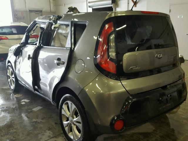 KNDJP3A53G7237904 - 2016 KIA SOUL + GRAY photo 3