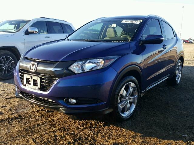 3CZRU5H79GM750184 - 2016 HONDA HR-V EXL BLUE photo 2