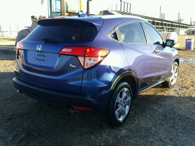 3CZRU5H79GM750184 - 2016 HONDA HR-V EXL BLUE photo 4