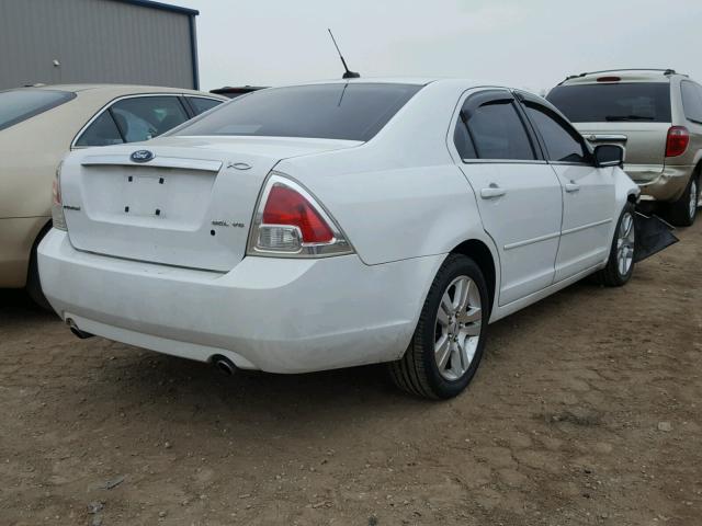 3FAHP081X7R211203 - 2007 FORD FUSION SEL WHITE photo 4