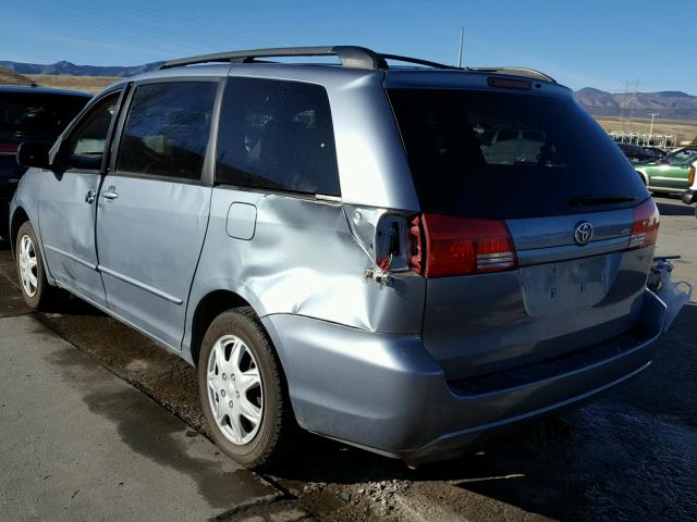 5TDBA23C04S002907 - 2004 TOYOTA SIENNA LE BLUE photo 3