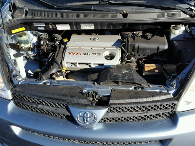 5TDBA23C04S002907 - 2004 TOYOTA SIENNA LE BLUE photo 7