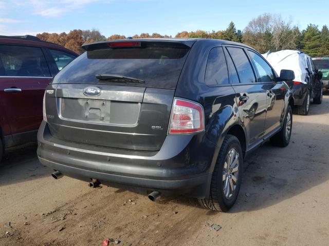 2FMDK38C17BA88329 - 2007 FORD EDGE SEL BLACK photo 4