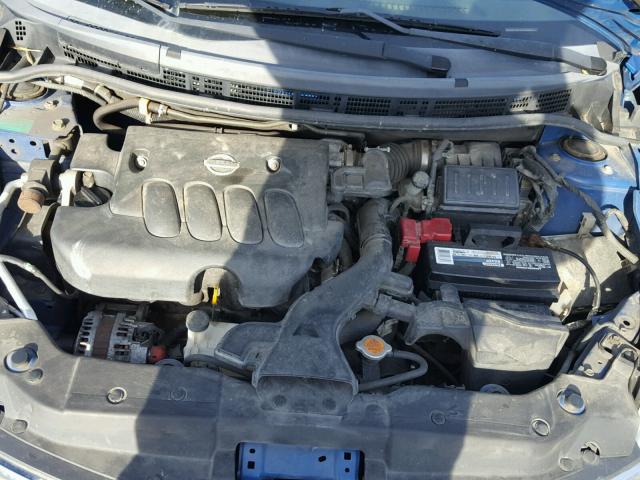 3N1BC13E57L399601 - 2007 NISSAN VERSA S BLUE photo 7