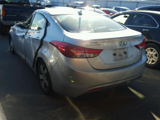 KMHDH4AE6DU894964 - 2013 HYUNDAI ELANTRA GL SILVER photo 3