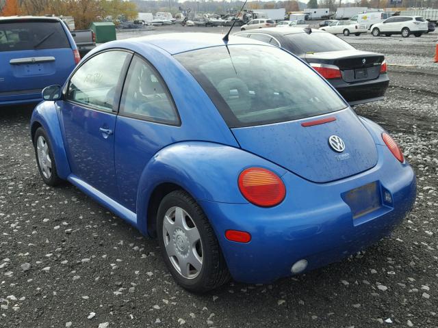 3VWCT21C81M411831 - 2001 VOLKSWAGEN NEW BEETLE 蓝色 照片 3
