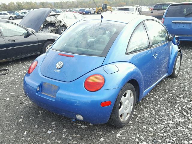3VWCT21C81M411831 - 2001 VOLKSWAGEN NEW BEETLE 蓝色 照片 4