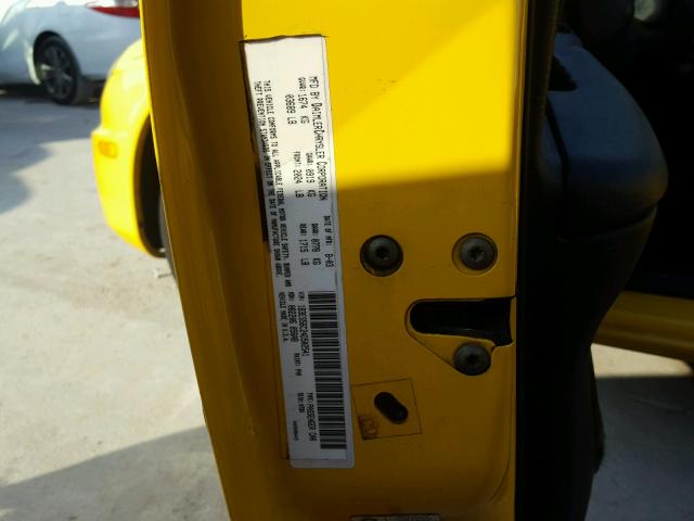 1B3ES56C24D502541 - 2004 DODGE NEON SXT YELLOW photo 10