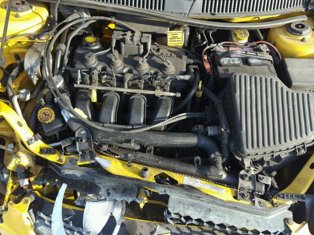 1B3ES56C24D502541 - 2004 DODGE NEON SXT YELLOW photo 7