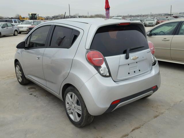 KL8CD6S97DC548221 - 2013 CHEVROLET SPARK 1LT SILVER photo 3