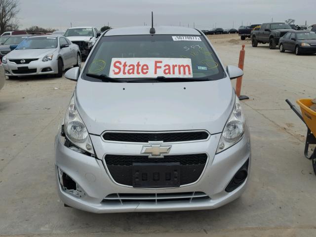 KL8CD6S97DC548221 - 2013 CHEVROLET SPARK 1LT SILVER photo 9