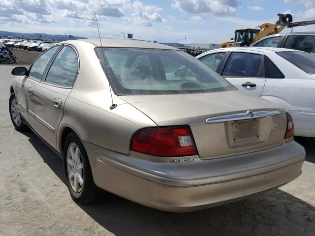 1MEHM55S41A614204 - 2001 MERCURY SABLE LS P GOLD photo 3