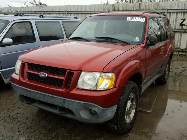 1FMYU70EX1UC67440 - 2001 FORD EXPLORER S RED photo 2