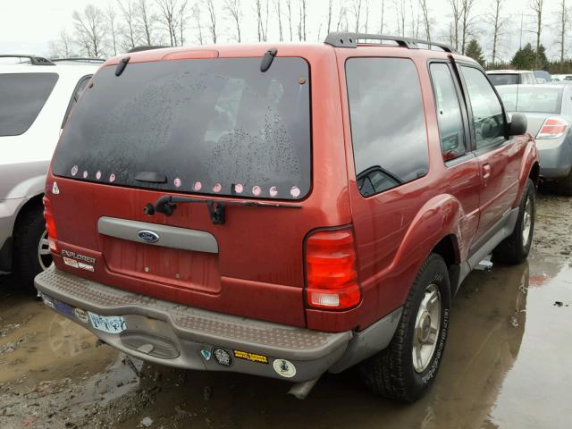 1FMYU70EX1UC67440 - 2001 FORD EXPLORER S 红色 照片 4