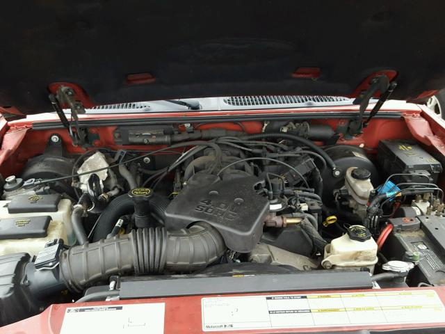 1FMYU70EX1UC67440 - 2001 FORD EXPLORER S 红色 照片 7