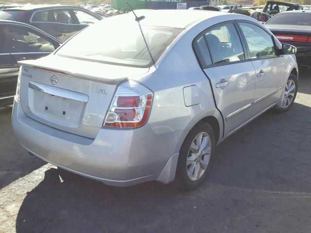 3N1AB6AP0CL747458 - 2012 NISSAN SENTRA 2.0 GRAY photo 4