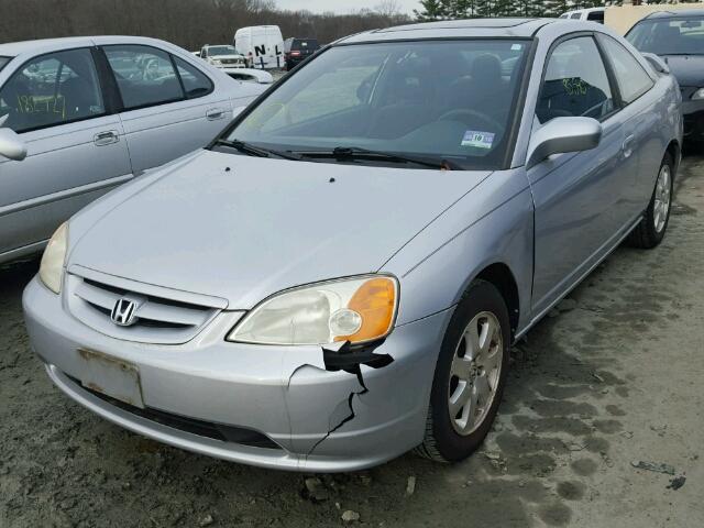 1HGEM22983L054877 - 2003 HONDA CIVIC EX SILVER photo 2