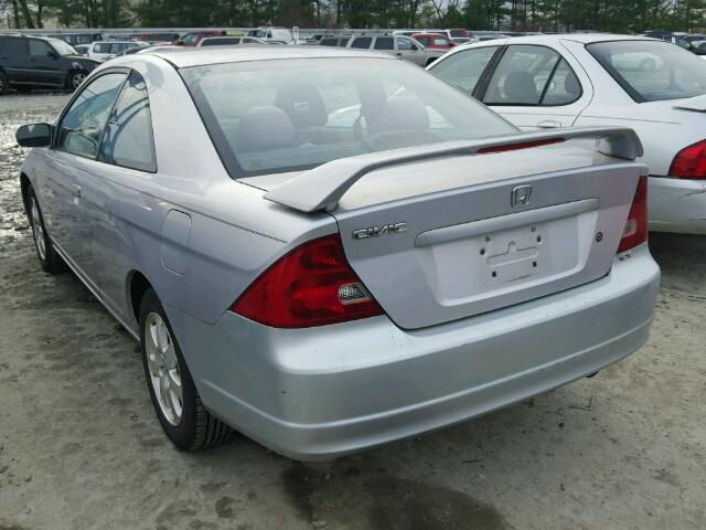 1HGEM22983L054877 - 2003 HONDA CIVIC EX SILVER photo 3