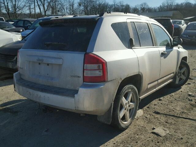 1J8FF57W08D794723 - 2008 JEEP COMPASS LI SILVER photo 4