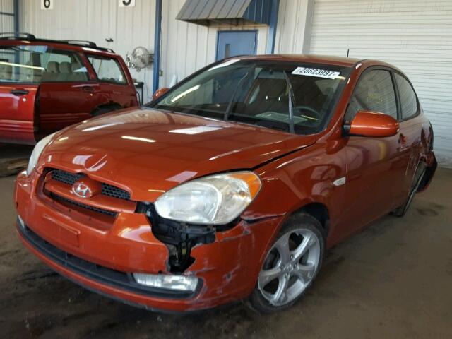 KMHCN36C08U076934 - 2008 HYUNDAI ACCENT SE RED photo 2