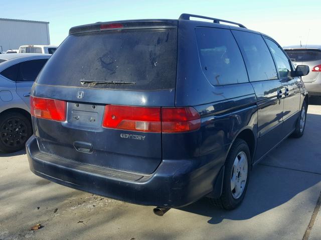 2HKRL1863YH519152 - 2000 HONDA ODYSSEY EX BLUE photo 4