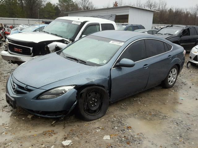 1YVHZ8BHXC5M33563 - 2012 MAZDA 6 I BLUE photo 2