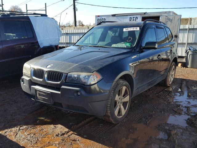 WBXPA73474WC38990 - 2004 BMW X3 2.5I BLACK photo 2