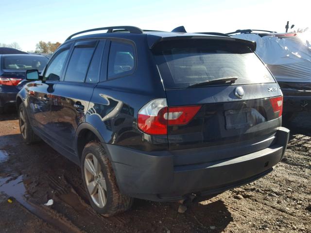 WBXPA73474WC38990 - 2004 BMW X3 2.5I BLACK photo 3