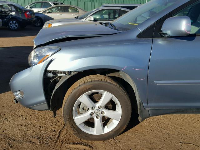 2T2HA31U76C093984 - 2006 LEXUS RX 330 BLUE photo 9