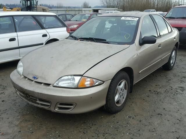 1G1JC524027280093 - 2002 CHEVROLET CAVALIER B GRAY photo 2