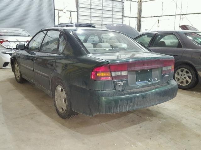 4S3BE635327215466 - 2002 SUBARU LEGACY L GREEN photo 3