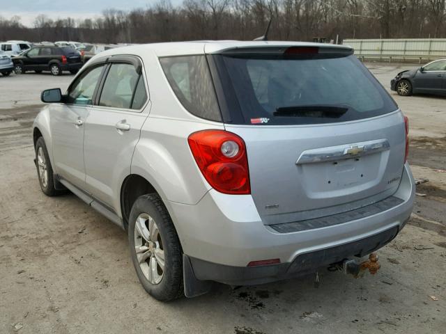 2GNFLCEK4C6113823 - 2012 CHEVROLET EQUINOX LS SILVER photo 3