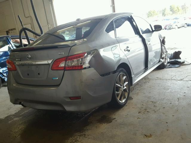 3N1AB7AP5DL734535 - 2013 NISSAN SENTRA S GRAY photo 4