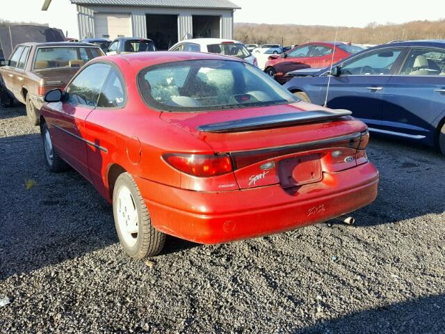 3FAKP1136XR107332 - 1999 FORD ESCORT ZX2 RED photo 3