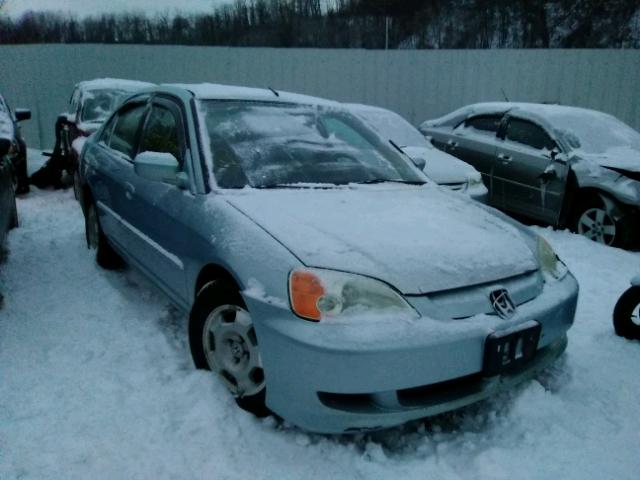 1HGEM22572L020697 - 2002 HONDA CIVIC LX BLUE photo 1