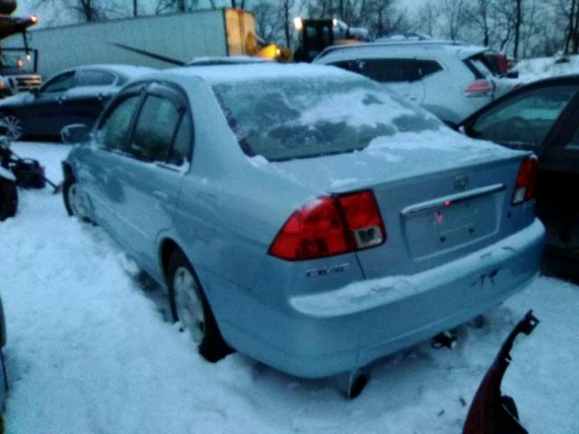 1HGEM22572L020697 - 2002 HONDA CIVIC LX BLUE photo 4