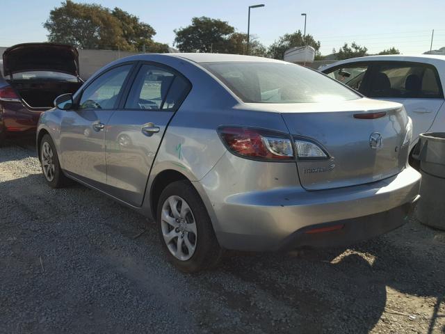 JM1BL1UG4B1408821 - 2011 MAZDA 3 I GRAY photo 3