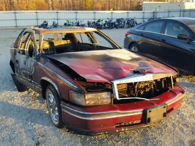 1G6KD52Y1TU298393 - 1996 CADILLAC DEVILLE RED photo 1