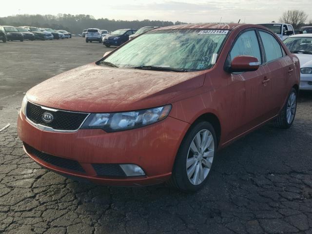 KNAFW4A31A5115684 - 2010 KIA FORTE SX ORANGE photo 2