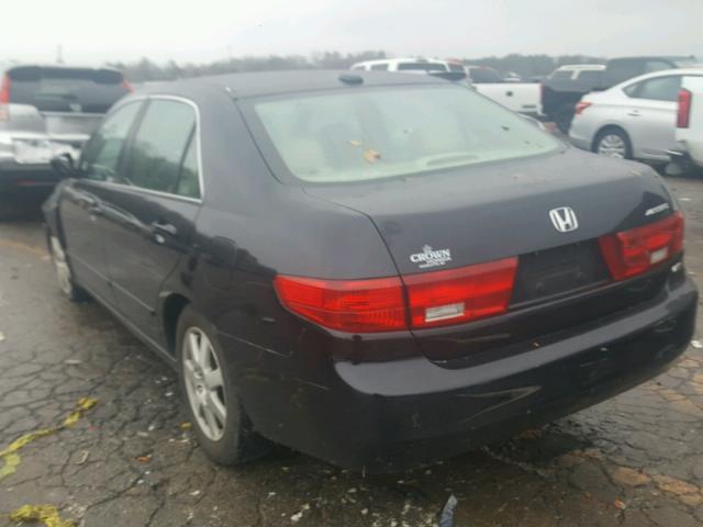 1HGCM66515A054742 - 2005 HONDA ACCORD EX BLACK photo 3