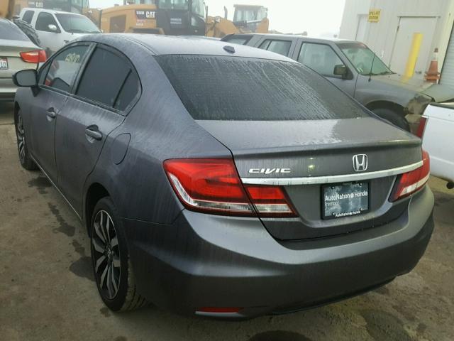 19XFB2F99EE256061 - 2014 HONDA CIVIC EXL 灰色 照片 3