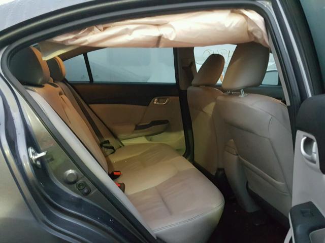 19XFB2F99EE256061 - 2014 HONDA CIVIC EXL 灰色 照片 6